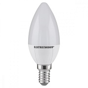 Лампа светодиодная "ES"  "Свеча" E14 6W CR 12SMD 3300 220В (прозрачная)