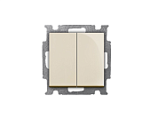 Механизм ВЫКЛЮЧАТЕЛЯ 2кл.   с/п Беж  ABB Basic 55 [1012-0-2148(2006/5 UC-92)]