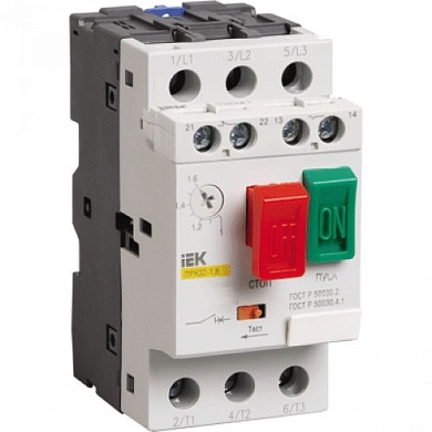 Автомат защиты двигателя ПРК32-4 In=4A Ir=2,5-4A  "ИЭК" DMS11-004