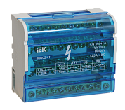 Шина на DIN-рейку в корпусе (кроссмодуль) ШНК 4х11 3L+PEN IEK YND10-4-11-125