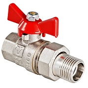 Кран шаровой VALTEC BASE, с полусгоном 1" вн. - нар.(VT.227.N.06)