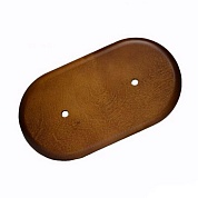 Подложка 2-местная, D=92мм, темный дуб, ЭС (IN)