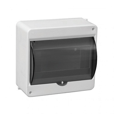 Бокс под автомат 6гр. О/П "UNION Compact" IP41с прозр.черной дверцей