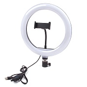 Лампа светодиодная кольцевая "Smartbuy" 26см, держатель д/тел., для фото/видео съемки (SBL-TTL-10)