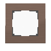 Рамка 1-я (WERKEL) (коричневый алюминий) (WL11-Frame-01)