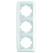 Рамка  вертикальная 3-ая (белая) (VIKO) (90571003)