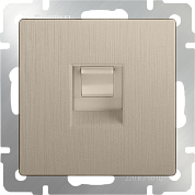 Механизм РОЗЕТКИ КОМП. UTP RJ-45 1мест. с/п (WERKEL) (шампань рифленый) (WL10-RJ-45)
