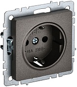Механизм розетки 1-я С/П З/К /темная бронза/ BRITE "ИЭК" (BR-R11-16-K45)