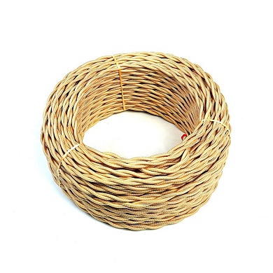 Провод ПРВ 3Х1.5 ПЕСОЧНОЕ ЗОЛОТО Interior Electric