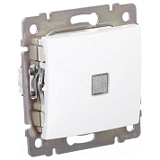 Механизм ВЫКЛЮЧАТЕЛЯ  1кл.  с/п с подсв. (LEGRAND VALENA) белый (774410)