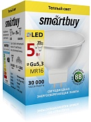 Лампа светодиодная "Smartbuy" MR16 220В 12Вт 3000К