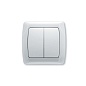 Выключатель   2кл. С/П  белый (VIKO) (90561002)