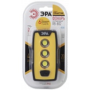 Фонарь ERA RB-802 "Практик" (6Вт COB + 1Вт LED, пласт., 3xAAA, защита IP65,крючок,магнит) (Б0029180)