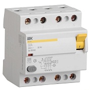 Выключатель дифференциального тока (УЗО) 4п 50А 100мА тип AC ВД1-63 ИЭК MDV10-4-050-100
