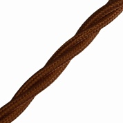 Провод-ретро витой 2x2.5 коричневый (BIRONI) (В1-425-72)