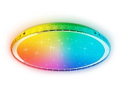 Люстра светодиодная  "Ambrella"FF501 RGB белый 60W 3000K/4200K/6400K D400*70 (ПДУ ИК)АКЦИЯ