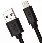 Кабель USB-8pin, 15см 3А, черный (iK-0120)