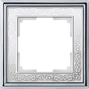 РАМКА 1-я (WERKEL) (хром/белая Gracia) (WL77-Frame-01 Palacio)