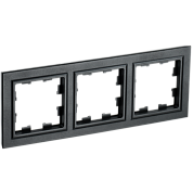 Рамка 3-ая черный BRITE "ИЭК" (BR-M32-K02)