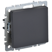 Механизм выключателя 1кл. С/П проходной /графит/ BRITE "ИЭК" (BR-V12-0-10-K53)